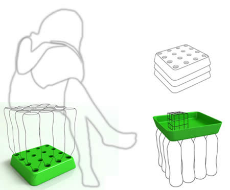  Scaun sub forma de tava